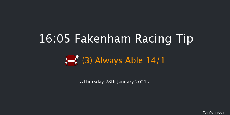 Sky Sports Racing Conditional Jockeys' Handicap Hurdle Fakenham 16:05 Handicap Hurdle (Class 5) 23f Mon 4th Jan 2021