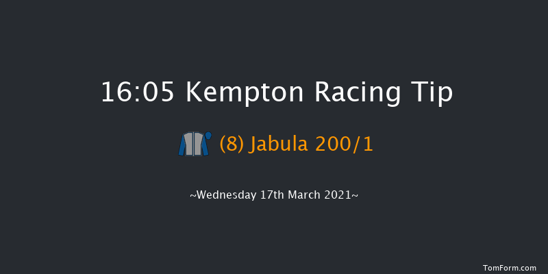 Unibet New Instant Roulette Novice Median Auction Stakes Kempton 16:05 Stakes (Class 6) 11f Wed 10th Mar 2021