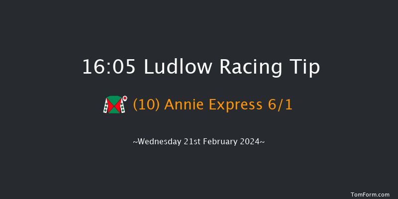 Ludlow  16:05 Maiden Hurdle (Class
4) 24f Wed 7th Feb 2024