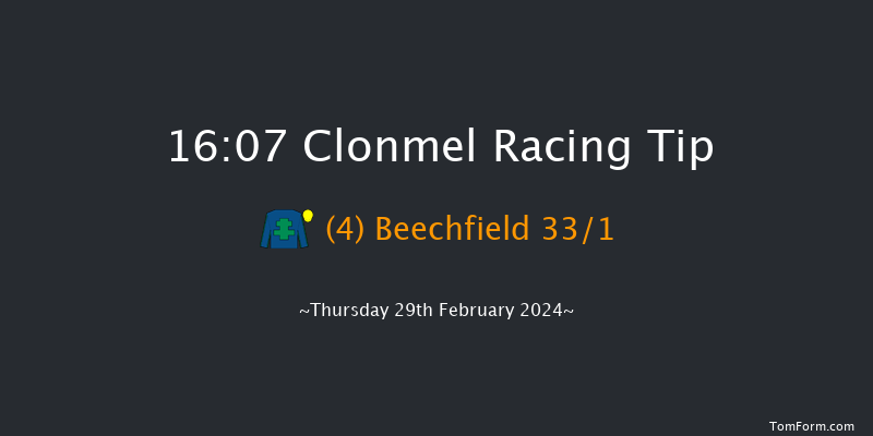 Clonmel  16:07 Maiden Hurdle 19f Thu 15th Feb 2024