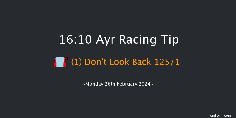 Ayr  16:10 Maiden Hurdle (Class 4)
16f Tue 13th Feb 2024