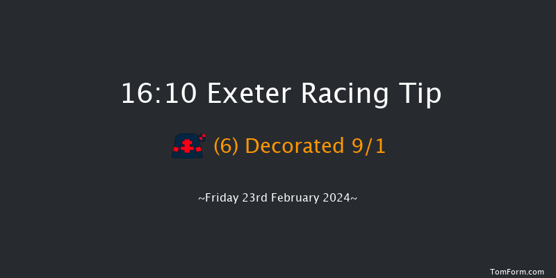 Exeter  16:10 Handicap Hurdle
(Class 4) 23f Sun 11th Feb 2024