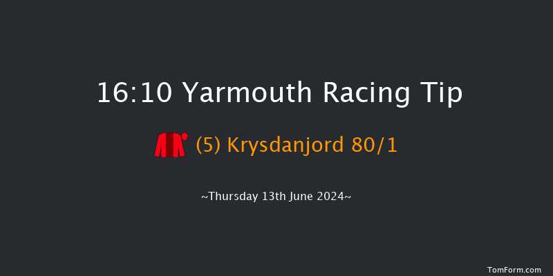 Yarmouth  16:10 Handicap
(Class 6) 6f Wed 12th Jun 2024