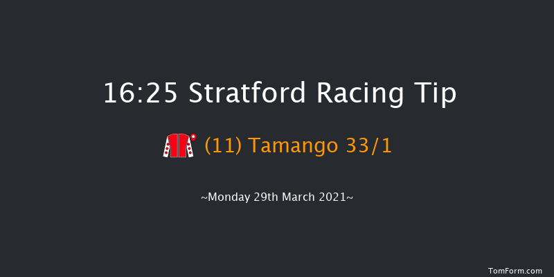 100% RacingTV Profits Back To Racing Handicap Hurdle (Div 1) Stratford 16:25 Handicap Hurdle (Class 5) 22f Mon 15th Mar 2021