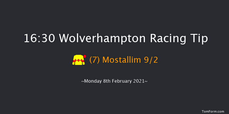 Bombardier All Weather 'Hands And Heels' Series Apprentice Handicap Wolverhampton 16:30 Handicap (Class 6) 7f Mon 1st Feb 2021