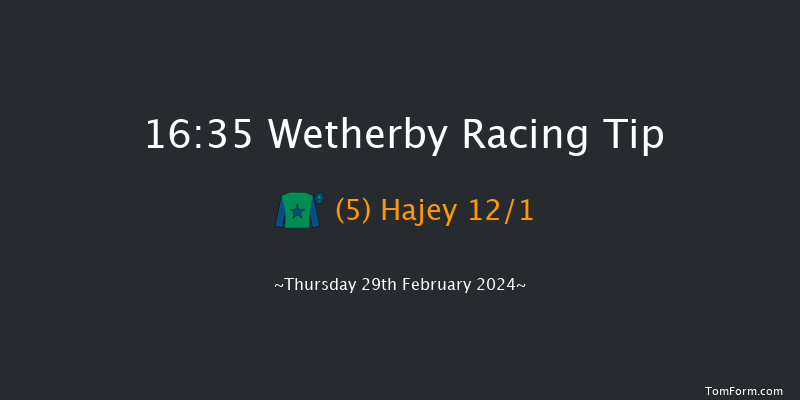 Wetherby  16:35 Handicap Hurdle (Class 3)
20f Sat 3rd Feb 2024