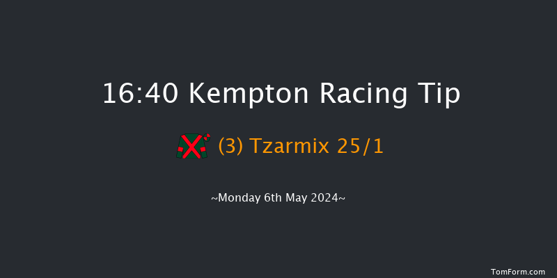 Kempton  16:40 Handicap Hurdle (Class 4)
24f Wed 1st May 2024