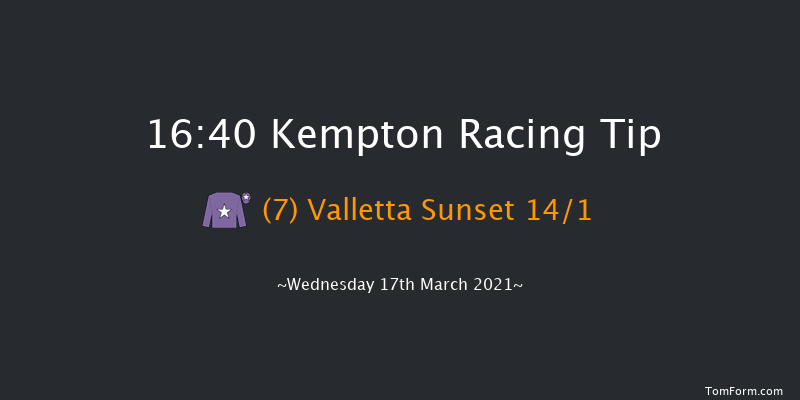 Wise Betting At racingtv.com Classified Stakes (Div 1) Kempton 16:40 Stakes (Class 6) 8f Wed 10th Mar 2021