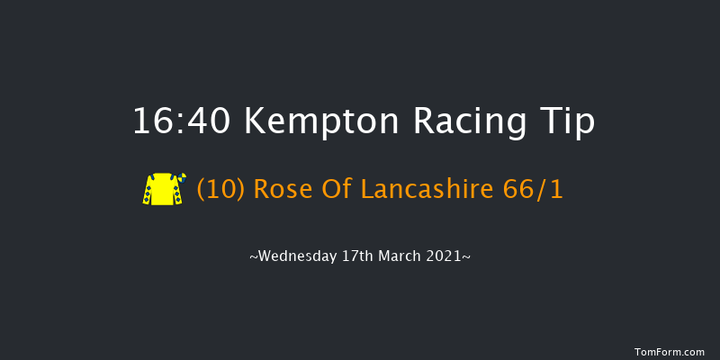 Wise Betting At racingtv.com Classified Stakes (Div 1) Kempton 16:40 Stakes (Class 6) 8f Wed 10th Mar 2021