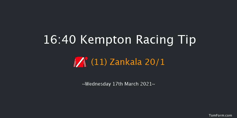 Wise Betting At racingtv.com Classified Stakes (Div 1) Kempton 16:40 Stakes (Class 6) 8f Wed 10th Mar 2021