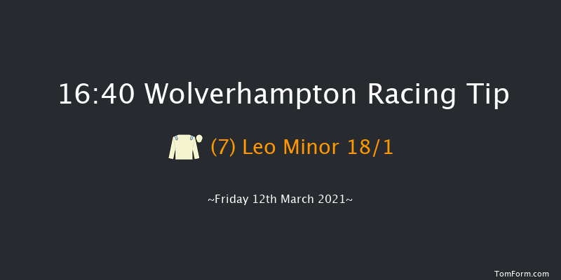 Betway Classified Stakes (Div 2) Wolverhampton 16:40 Stakes (Class 6) 6f Mon 8th Mar 2021