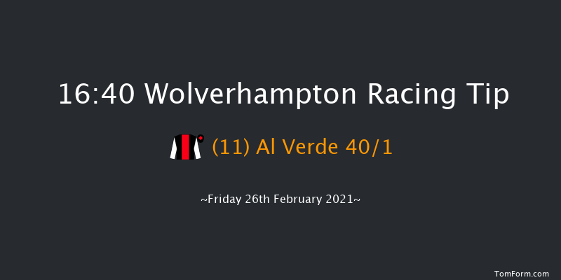 Betway Handicap Wolverhampton 16:40 Handicap (Class 6) 6f Mon 22nd Feb 2021