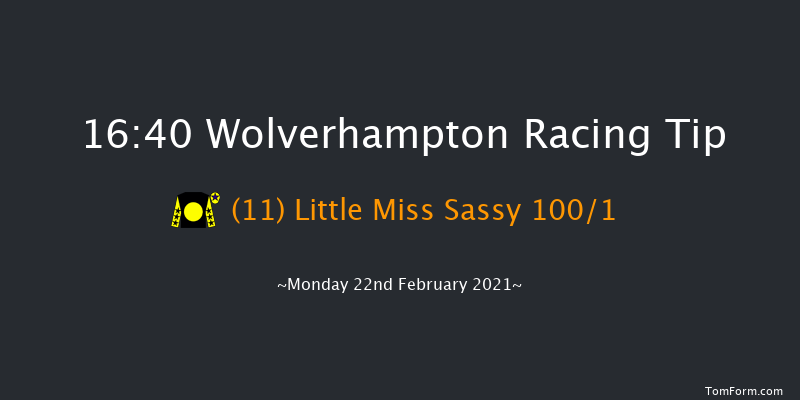 Betway Casino Median Auction Maiden Stakes Wolverhampton 16:40 Maiden (Class 5) 6f Wed 17th Feb 2021