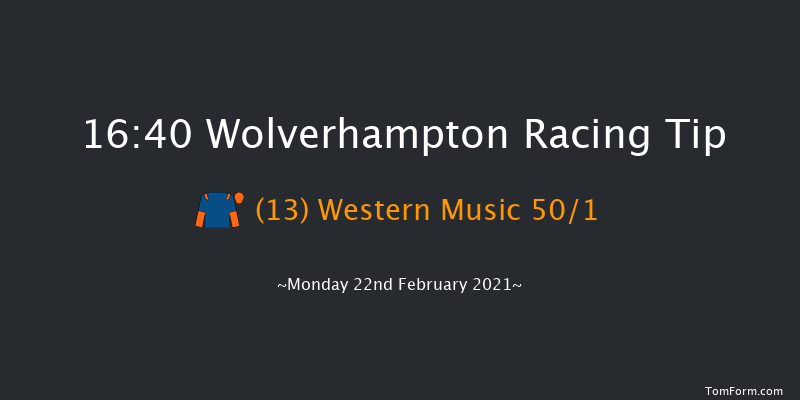 Betway Casino Median Auction Maiden Stakes Wolverhampton 16:40 Maiden (Class 5) 6f Wed 17th Feb 2021