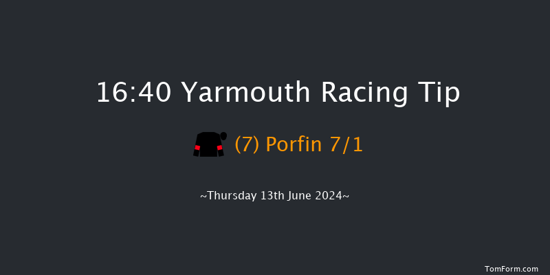 Yarmouth  16:40 Stakes (Class
6) 6f Wed 12th Jun 2024