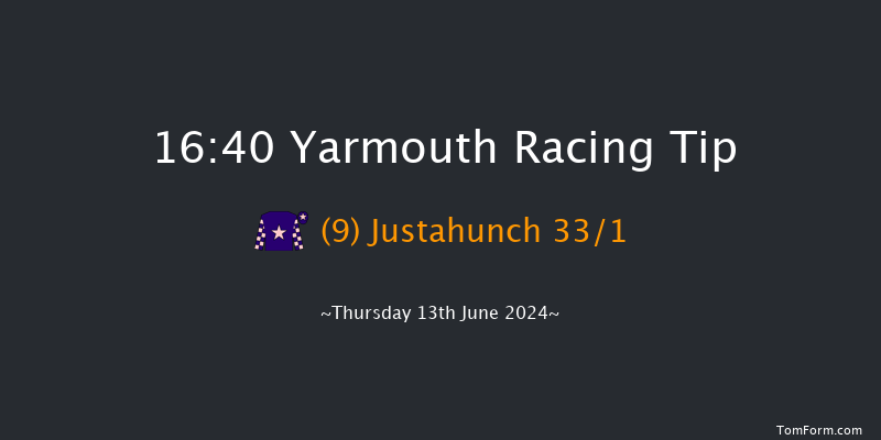 Yarmouth  16:40 Stakes (Class
6) 6f Wed 12th Jun 2024