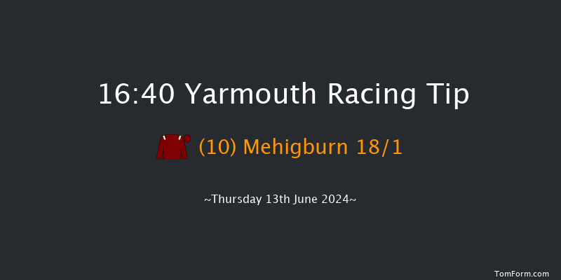 Yarmouth  16:40 Stakes (Class
6) 6f Wed 12th Jun 2024