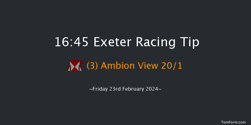 Exeter  16:45 NH Flat Race
(Class 5) 17f Sun 11th Feb 2024