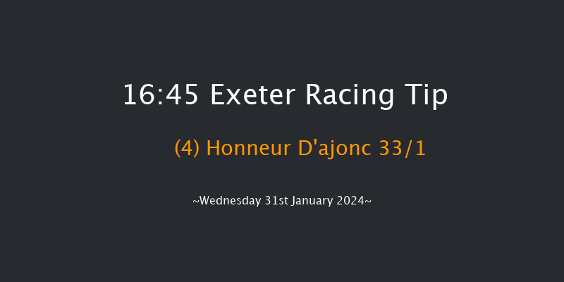 Exeter  16:45 Handicap Hurdle (Class 4) 23f Mon 1st Jan 2024