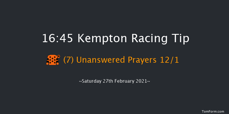 Close Brothers Premium Finance Standard Open NH Flat Race (GBB Race) Kempton 16:45 NH Flat Race (Class 5) 16f Wed 24th Feb 2021