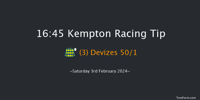 Kempton  16:45 Handicap (Class 6) 8f Wed 31st Jan 2024