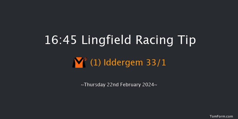 Lingfield  16:45 Handicap Hurdle (Class 5)
16f Mon 19th Feb 2024