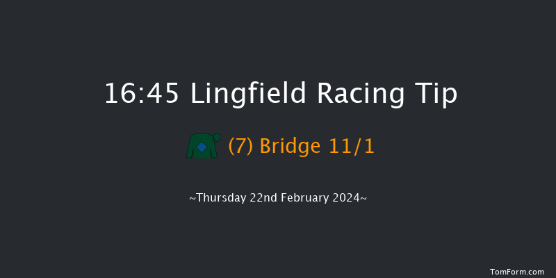 Lingfield  16:45 Handicap Hurdle (Class 5)
16f Mon 19th Feb 2024