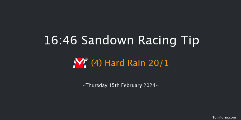 Sandown  16:46 Handicap Hurdle (Class 4)
20f Sat 3rd Feb 2024