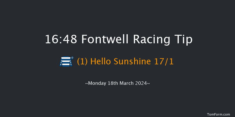 Fontwell  16:48 Handicap Hurdle (Class 5)
26f Wed 14th Feb 2024