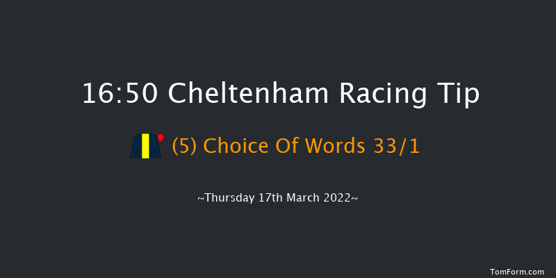 Cheltenham 16:50 Novices Hurdle (Class 1) 17f Wed 16th Mar 2022