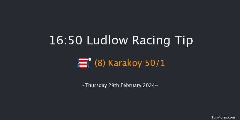 Ludlow  16:50 Maiden Hurdle (Class
4) 16f Wed 21st Feb 2024