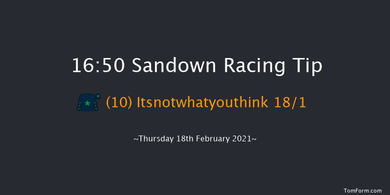 Richmond Novices' Handicap Hurdle (GBB Race) Sandown 16:50 Handicap Hurdle (Class 4) 20f Sat 6th Feb 2021