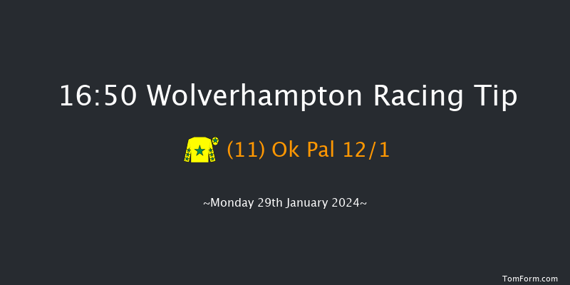 Wolverhampton  16:50 Handicap (Class 6) 9.5f Fri 26th Jan 2024