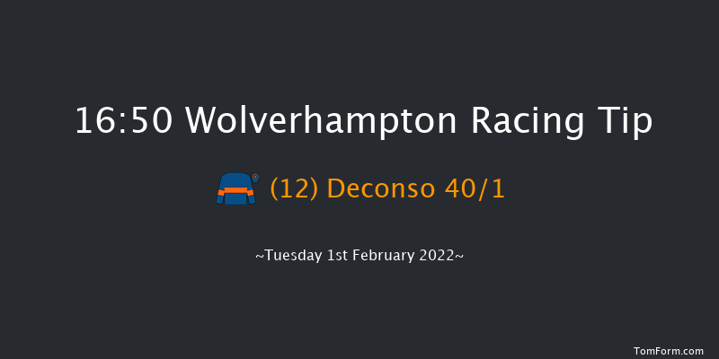 Wolverhampton 16:50 Handicap (Class 6) 6f Mon 31st Jan 2022