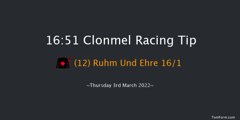 Clonmel 16:51 Handicap Hurdle 24f Thu 17th Feb 2022