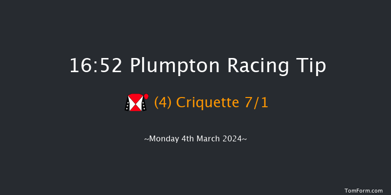 Plumpton  16:52 Handicap Hurdle (Class 5)
16f Mon 26th Feb 2024