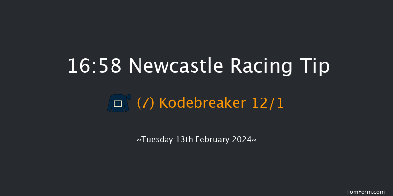 Newcastle  16:58 Handicap (Class 6) 7f Sat 10th Feb 2024