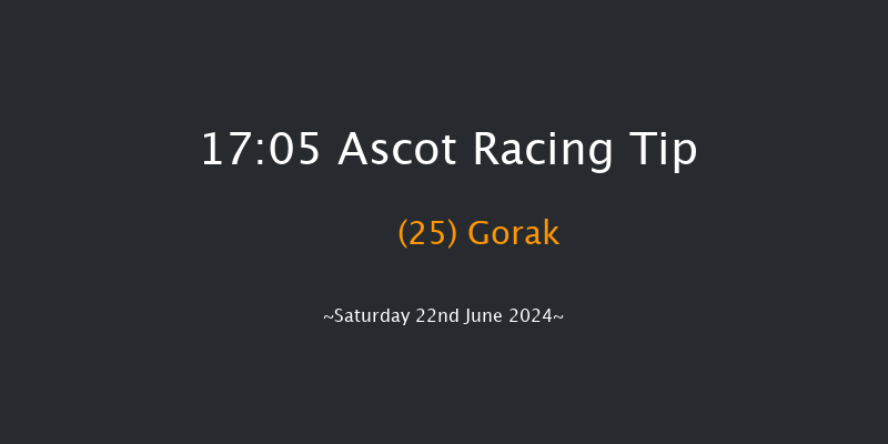 Ascot  17:05 Handicap (Class
2) 6f Thu 20th Jun 2024