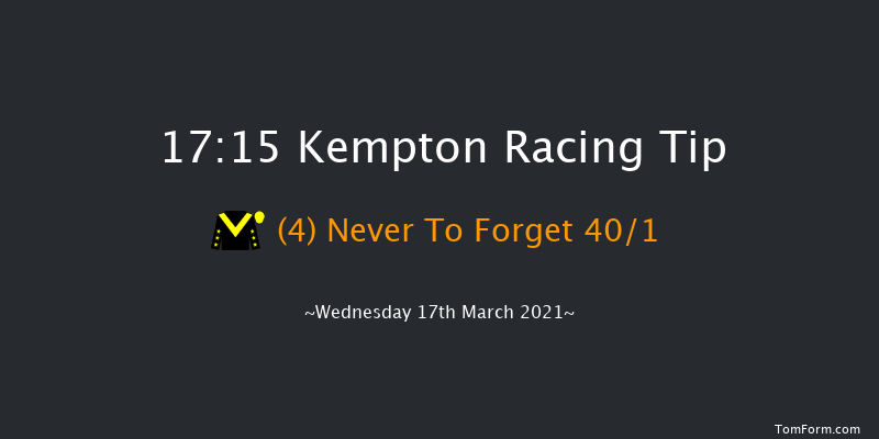 Wise Betting At racingtv.com Classified Stakes (Div 2) Kempton 17:15 Stakes (Class 6) 8f Wed 10th Mar 2021