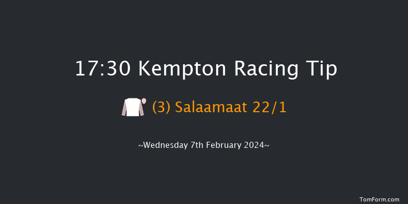 Kempton  17:30 Handicap
(Class 6) 6f Sat 3rd Feb 2024