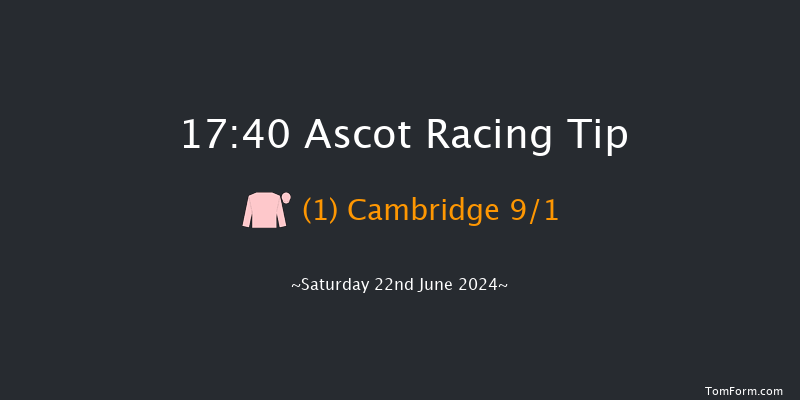 Ascot  17:40 Handicap (Class
2) 10f Thu 20th Jun 2024