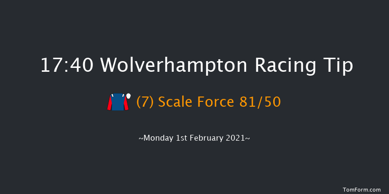 Betway Selling Handicap Wolverhampton 17:40 Handicap (Class 5) 5f Sun 31st Jan 2021