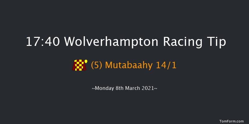 Heed Your Hunch At Betway Handicap Wolverhampton 17:40 Handicap (Class 4) 6f Mon 1st Mar 2021