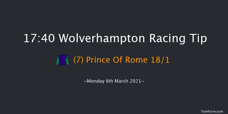 Heed Your Hunch At Betway Handicap Wolverhampton 17:40 Handicap (Class 4) 6f Mon 1st Mar 2021