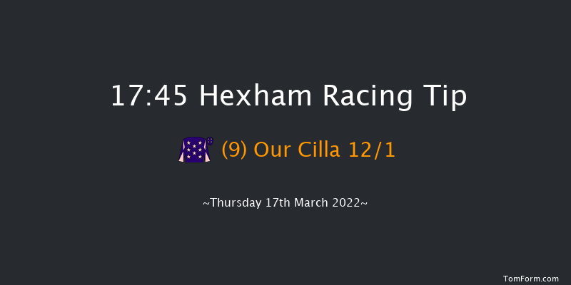 Hexham 17:45 Handicap Hurdle (Class 5) 23f Wed 8th Dec 2021