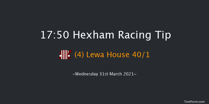 Visit attheraces.com Maiden Open NH Flat Race (GBB Race) (Div 2) Hexham 17:50 NH Flat Race (Class 5) 16f Thu 18th Mar 2021