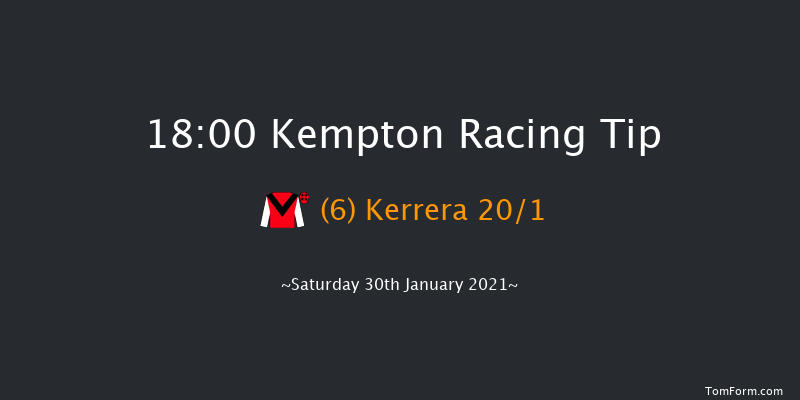 Bet At racingtv.com Classified Stakes (Div 1) Kempton 18:00 Stakes (Class 6) 12f Wed 27th Jan 2021