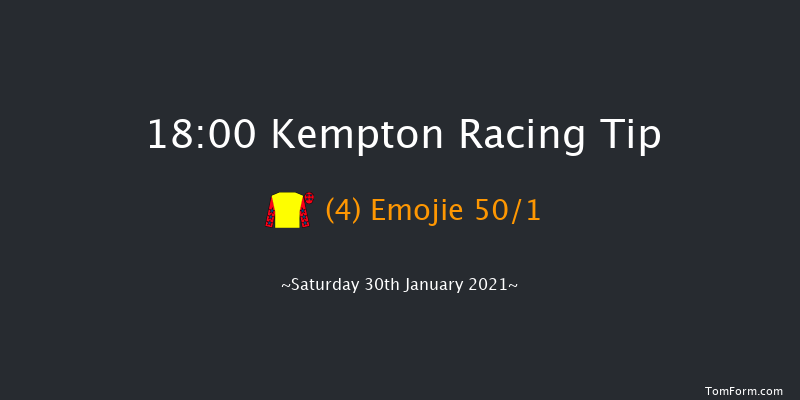 Bet At racingtv.com Classified Stakes (Div 1) Kempton 18:00 Stakes (Class 6) 12f Wed 27th Jan 2021