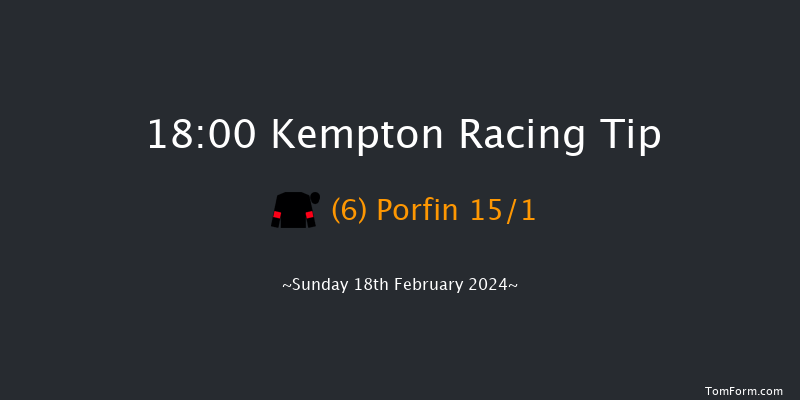 Kempton  18:00 Handicap (Class 6) 6f Wed 14th Feb 2024