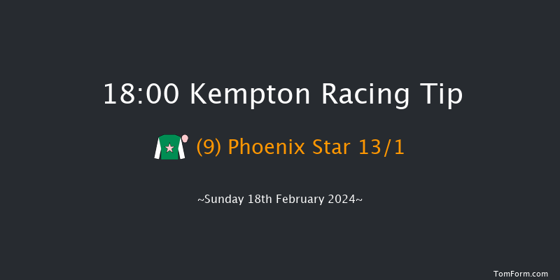 Kempton  18:00 Handicap (Class 6) 6f Wed 14th Feb 2024